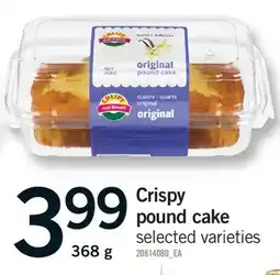 Fortinos CRISPY POUND CAKE offer