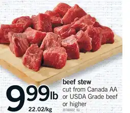 Fortinos BEEF STEW offer