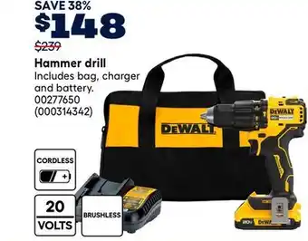 RONA DEWALT Hammer drill offer