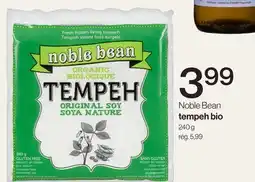 Avril Noble Bean tempeh bio offer