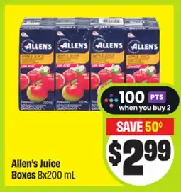 FreshCo Allen's Juice Boxes offer