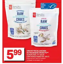L'Intermarché CREVETTES BLANCHES DU PACIFIQUE CRUES | RAW PACIFIC WHITE SHRIMP offer