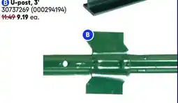 RONA Garden Craft U-post, 3' offer