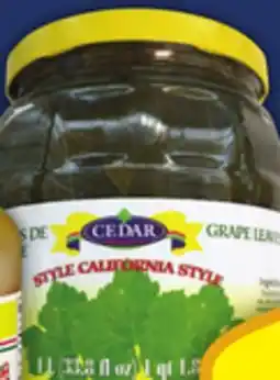 Food Basics CEDAR MARINADES, CUCUMBERS OR GRAPE LEAVES offer