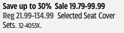 Canadian Tire Selected Seat Cover Set offer
