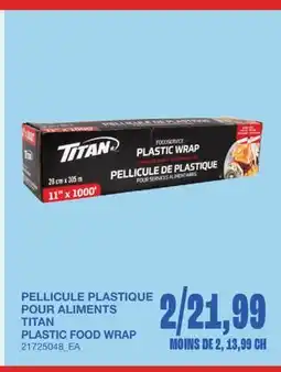 Wholesale Club PELLICULE PLASTIQUE POUR ALIMENTS offer