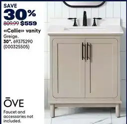 RONA OVE 30 Callie vanity offer