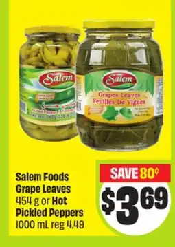 FreshCo Salem Foods Grape Leaves 454 g or Hot Pickled Peppers 1000 mL - Ramadan offer