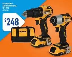 Canac Hammer drill and impact driver 20 V MAX offer