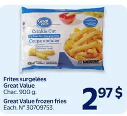 Walmart Great Value frozen fries offer