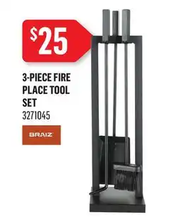 Canac 3-Piece Fireplace Tool Set offer