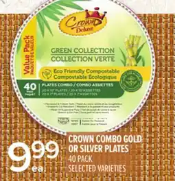 Metro CROWN COMBO GOLD OR SILVER PLATES offer