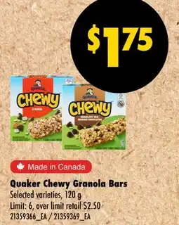 Wholesale Club CHEWY GRANOLA BARS offer