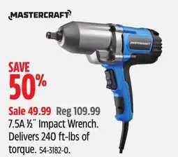 Canadian Tire Mastercraft 7.5A 1⁄2˝ Impact Wrench offer