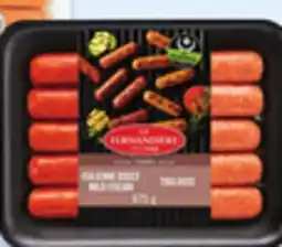 Walmart La Fernandière fresh breakfast or dinner sausages offer