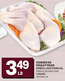 L'Intermarché CUISSES DE POULET FRAIS EMBALLAGE FAMILIAL | FRESH CHICKEN LEGS offer