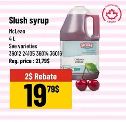 Mayrand Slush syrup offer