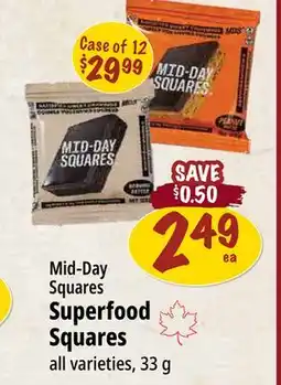 Farm Boy Mid-Day Squares Superfood Squares offer