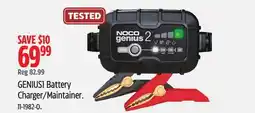 Canadian Tire NOCO GENIUS1 Battery Charger/Maintainer offer