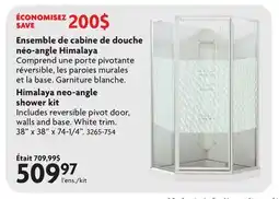 Home Hardware Himalaya neo-angle shower kit offer