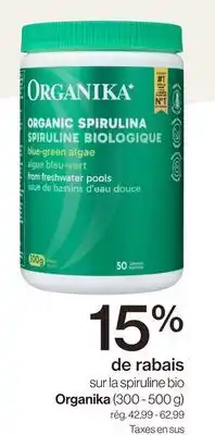 Avril Spiruline bio Organika offer