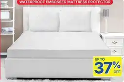 Rossy Waterproof embossed mattress protector offer