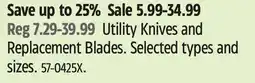 Canadian Tire OLFA Utility Knives and Replacement Blades offer