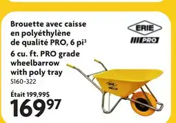 Home Hardware 6 cu. ft. PRO grade wheelbarrow with poly tray offer