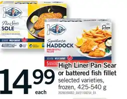 Fortinos HIGH LINER PAN SEAR OR BATTERED FISH FILLET offer