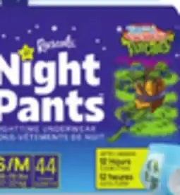 Walmart Rascals Night Pants Nighttime Underwear 44s offer