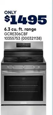 RONA Frigidaire 6.3 cu. ft. range offer