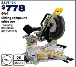 RONA DEWALT Sliding compound mitre saw offer