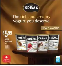 Fortinos OLYMPIC KREMA YOGURT offer