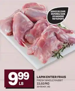 L'Intermarché LAPIN ENTIER FRAIS | FRESH WHOLE RABBIT offer