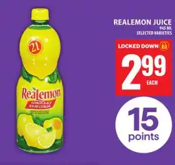Food Basics REALEMON JUICE offer