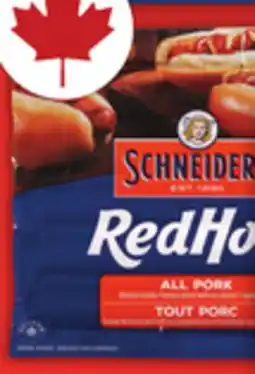 Food Basics SCHNEIDERS RED HOTS OR MAPLE LEAF TOP DOGS WIENERS OR SCHNEIDERS MEAT PIES offer