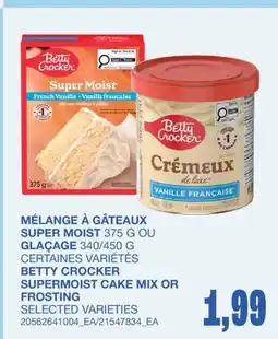 Wholesale Club MÉLANGE À GÂTEAUX SUPER MOIST 375G OU GLAÇAGE 340/450G offer