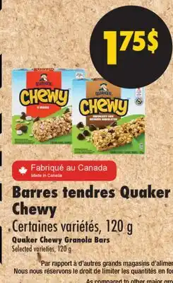 L'Intermarché BARRES TENDRES CHEWY | CHEWY GRANOLA BARS offer