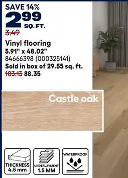 RONA Mono Serra 5.91 x 48.02 Vinyl flooring offer