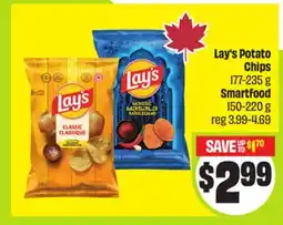 FreshCo Lay's Potato Chips 177-235 g, Smartfood 150-220 g offer