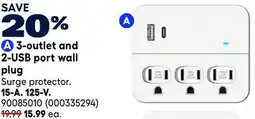 RONA 3-outlet and 2-USB port wall plug offer