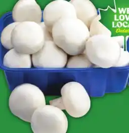 Food Basics WHOLE WHITE OR CREMINI MUSHROOMS offer
