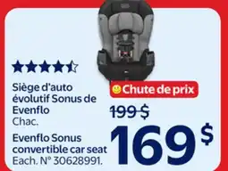 Walmart Evenflo Sonus convertible car seat offer