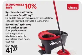 Home Hardware EasyWring spin mop and bucket sytem offer