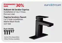Home Hardware Capriza lavatory faucet offer