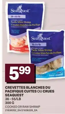 L'Intermarché CREVETTES BLANCHES DU PACIFIQUE CUITES | COOKED OR RAW SHRIMP, 36-55/LB offer