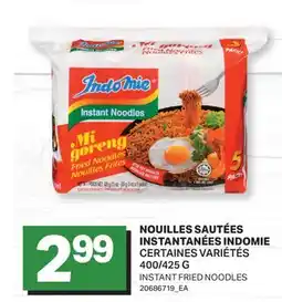 L'Intermarché NOUILLES SAUTÉES INSTANTANÉES | INSTANT FRIED NOODLES, 400/425 G offer