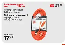 Home Hardware Outdoor extension cord offer