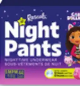 Walmart Rascals Nigh Pants nighttime underwear 44s offer