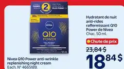 Walmart Nivea Q10 Power anti-wrinkle replenishing night cream offer
